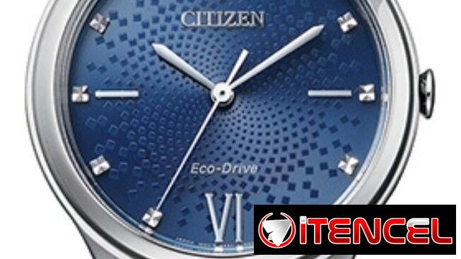 CITIZEN ECODRIVE CORSO (EM0500-57L) DE 32MM PARA MUJER , EN ACERO INOXIDABLE Y ESFERA AZUL , NUEVO A ESTRENAR  58049738