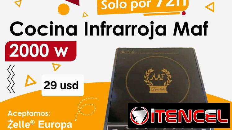 cocina inflaroja maf de 2mil watt.  cubaganga 💯