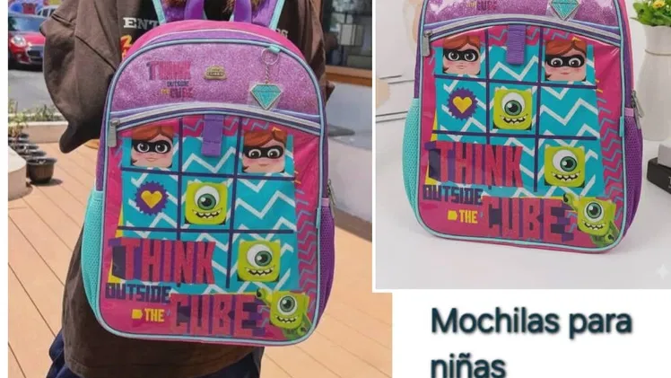 Mochilas para niñas . Son grandes y de una calidad super buena . Muy fuertes y resistentes