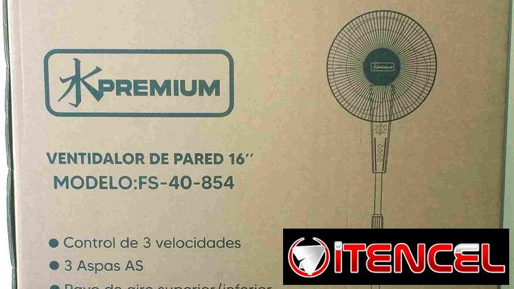 Ventilador de Pie PREMIUM 16″ con 3 velocidades. Color Gris Oscuro. Nuevo en su caja