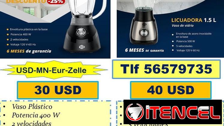 BATIDORAS-LICUADORAS… [56579735] de Mesa..(USD-MN-Eur-Zelle)..Transporte Costo Adicional /6 m Garantía