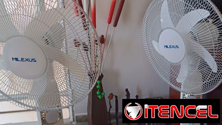 Ventilador recargable+ lámpara recargable