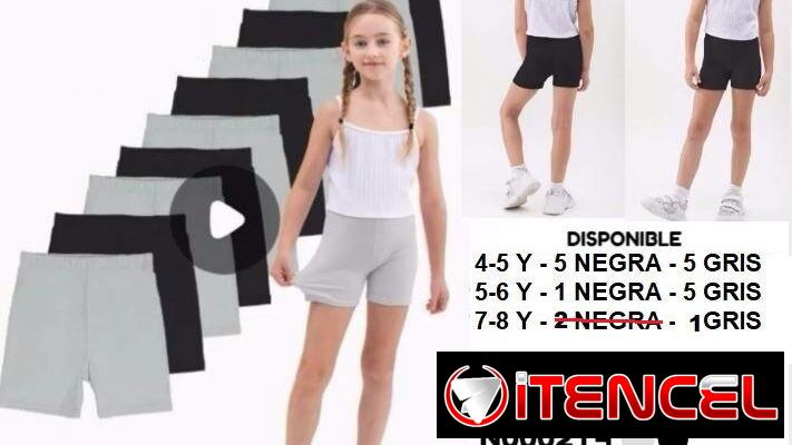 LICRAS, TOPS, SHORT DE NIÑ@S
