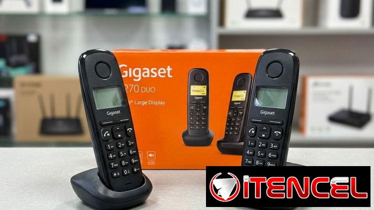Telefono Inalambrico Gigaset A270 DECT 2 Bases color Negro *PRECIO: 70 USD*