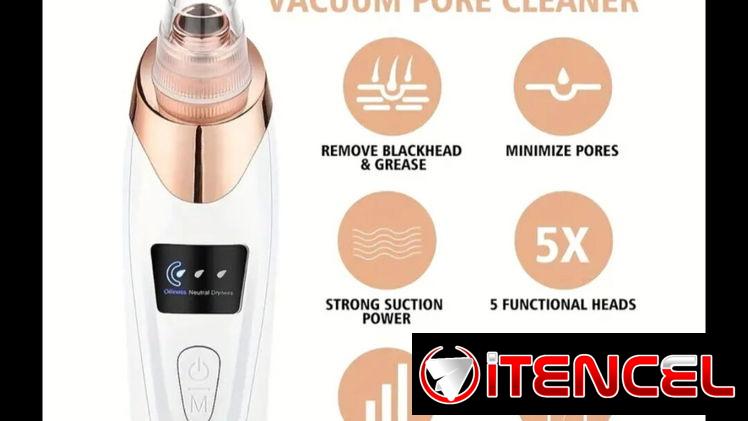 Limpiador facial recargable, extractor de puntos negros, succionador de espinillas.