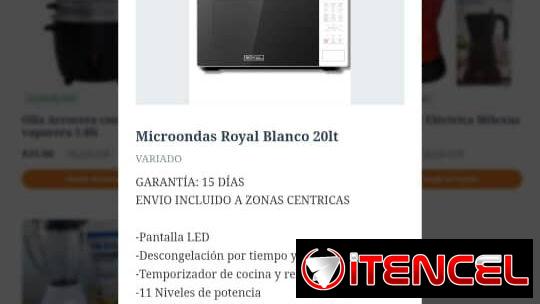 Microondas Royal Blanco 20 lt