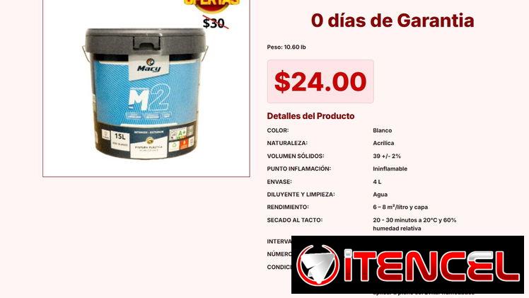 PINTURA MATE M-2 MACY COLOR BLANCO VPT#-0238
