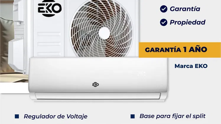 Split de 2 tonelada marca eko garantía un año con base para fijar el split
