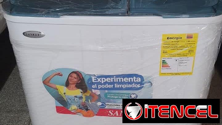 Lavadora semiautomática SANKEY, de 7 kg, $190 USD‼️