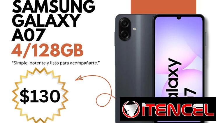 Samsung A07 4/128GB $130 videojuegoshabana.com