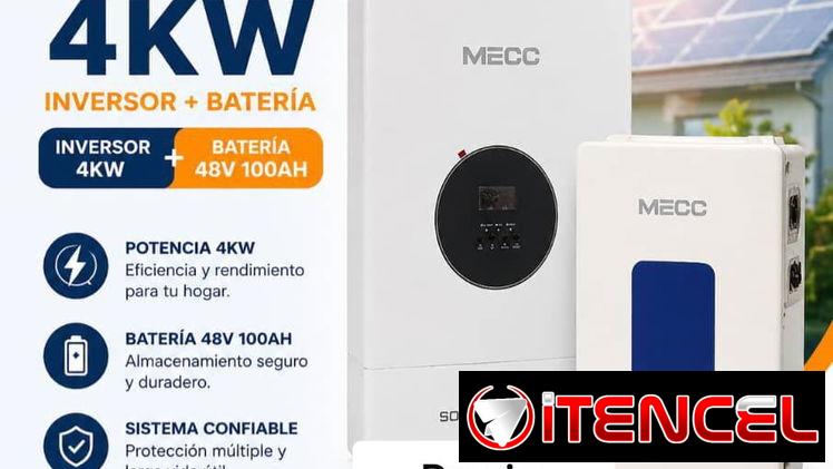 ☀️KIT solar de🔋 4kw, MECC☀️