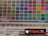 Set de 100 acuarelas sólidas