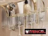 Portacepillos con vasos