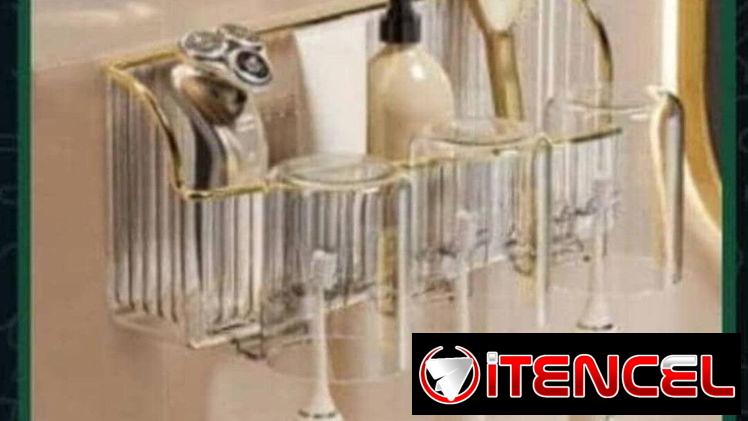 Portacepillos con vasos