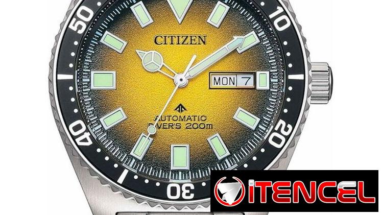 ⌚🔥 Citizen NY0120-52X automático con estilo diver: 200 m