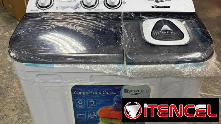 Lavadora Semiautomática Enerlife 7KG Precio $220 USD con Transporte Incluido  Garantía  Factura