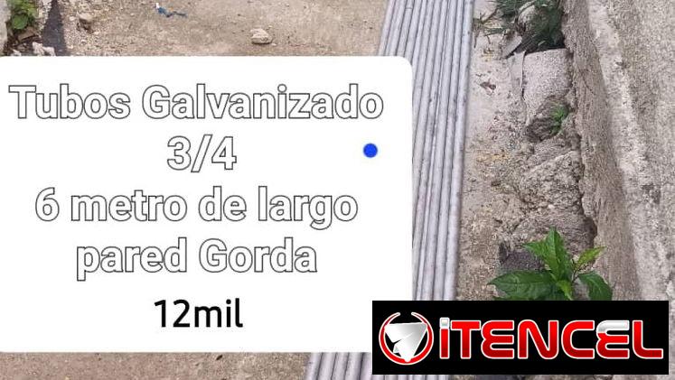 💥💥Tubos de 3/4 galbanizados de pared gorda ,maxima calidad .