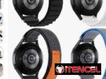 Manillas de tela elástica para Galaxy Watch 4, 5, 6 y 7 de 20 mm
