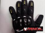 Guantillas negras para motocicleta y bicicletas