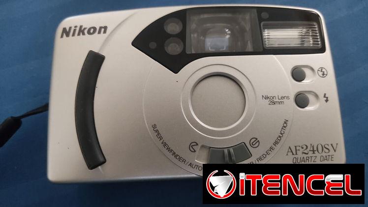 Vendo camara fotográfica NIKON AF240SV, Quartz Date, 28 mm/rollo