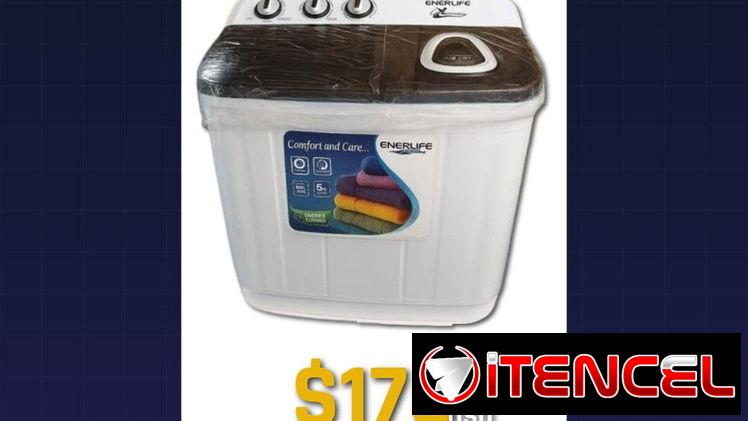 🔥 Lavadora semiautomática 7kg Enerlife – Nuevo en Caja 📦