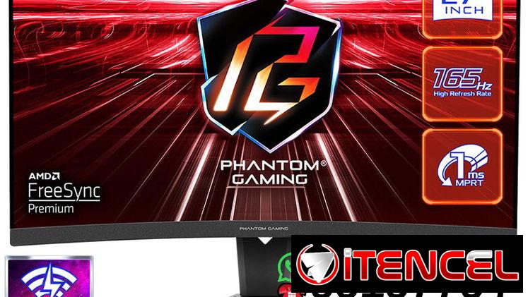 🖥️Monitor ASRock 27″ PG27Q15R 2K ▌QHD 2K (2560x1440p) ▌165Hz ▌1ms (MPRT) ▌Antena Wi-Fi  🎁NUEVO EN SU CAJA🎁 + Garantia