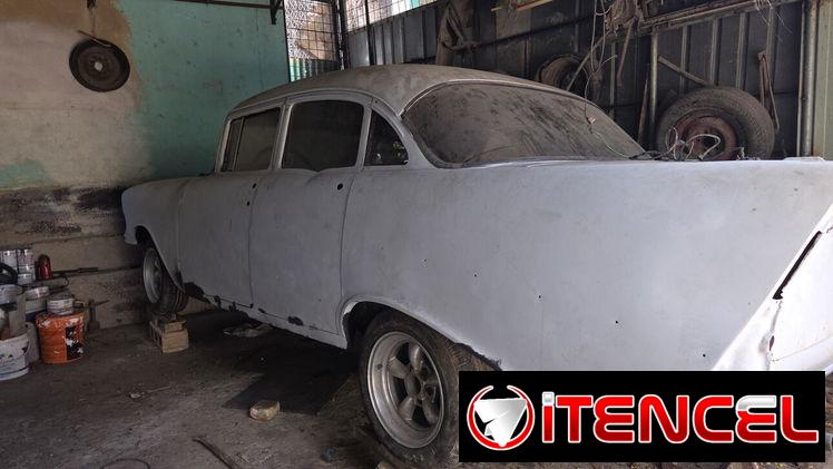 Vendo Chevrolet 57 beleair 4 puertas con columnas, 6 en línea.