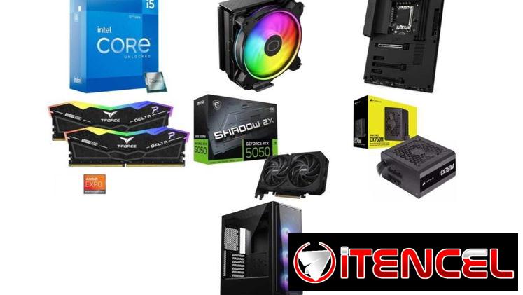 GAMER PC KIT 🤩 RTX 5050 8GB – i5-12600K – NZXT N7 Z790 – 32GB RGB – 750W ✅0km