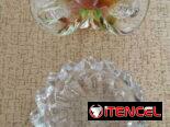 Elegantes piezas de cristal tallado origen europeo