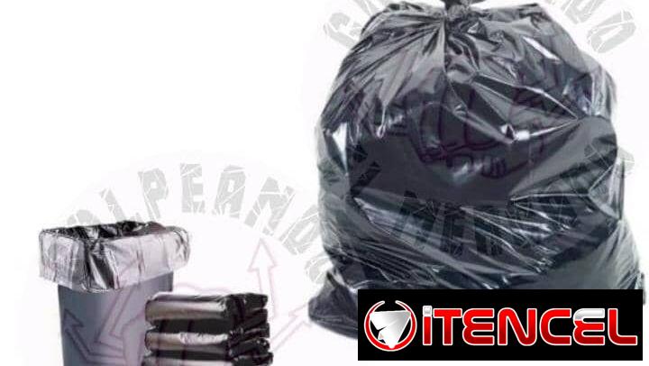 Nylon negro para desechos, basura ✅10u ✅aprox 120cmx70cm *💲900MN*