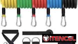 Ligas de Resistencia Crossfit. Incluye bolsa para su fácil transportación en 14 usd. Nuevas