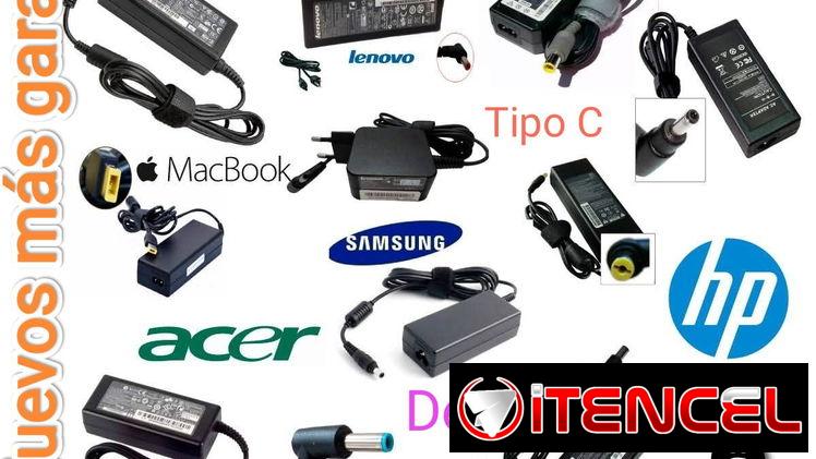 Cargador para laptop, todos los modelos de la foto, nuevo con garantía