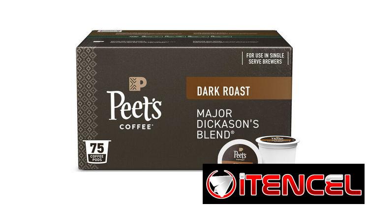 ☕️ Cápsulas Peet’s Coffee Major Dickason’s Blend – Dark Roast (75 uds)