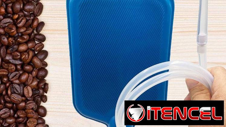Kit de Enema Bolsa de 2L para Limpieza de Colon | Manguera Silicona + 5 Boquillas Reutilizables | Detox en Casa