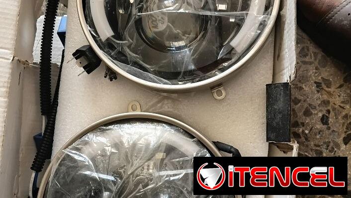 Faroles originales.con cintillos para lada 01, Jeep, carro americano de 7 pulgadas