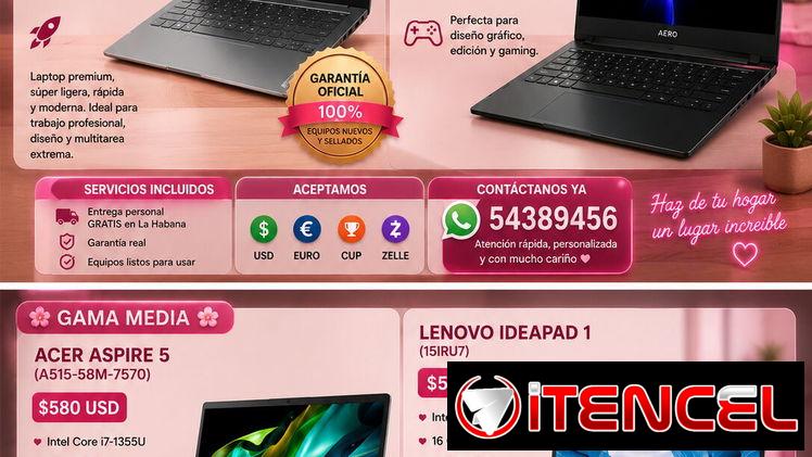 💖💻✨ ¡NUEVAS LAPTOPS EN LAURIMAX ENERGY! ✨💻💖