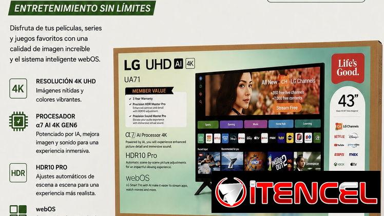 TV de 32” – 55” ( modelos 2025 ) LG , Samsung , Hisense ( Las mejores marcas )