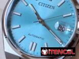 bellas esfera de color azul cielo, turquesa o verde  🕰 citizen tsuyosa automáticos