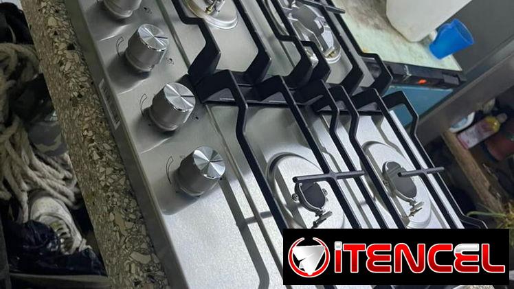 Cocina SAMSUNG 4 hornillas Empotrada de gas Acero Inoxidable Encendido por magneto Precio $ 510 USD transporte incluido