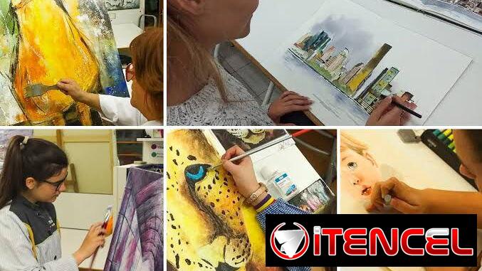 Clases de Pintura en lienzo para jóvenes y adultos