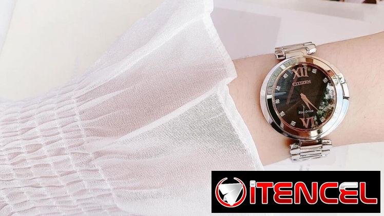 CITIZEN ECODRIVE CAPELLA PARA MUJER (EX1516-52E) DE 34MM , NUEVO A ESTRENAR POR USTED , CRISTAL DE ZAFIRO 58049738