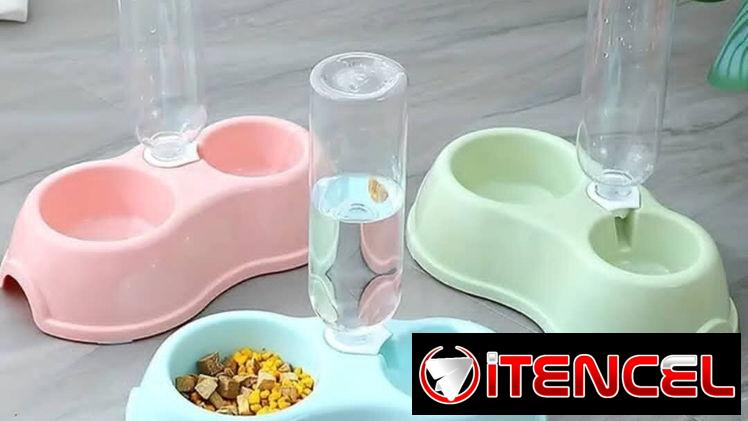 Platos Dobles con Bebedero Automático