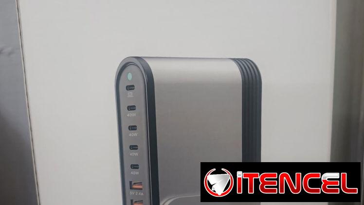 – Vendo cargador de puertos múltiples  1 USB TIPO C de 65W 4 USB tipo C de 40 W y 3 USB tipo A de 2.4A