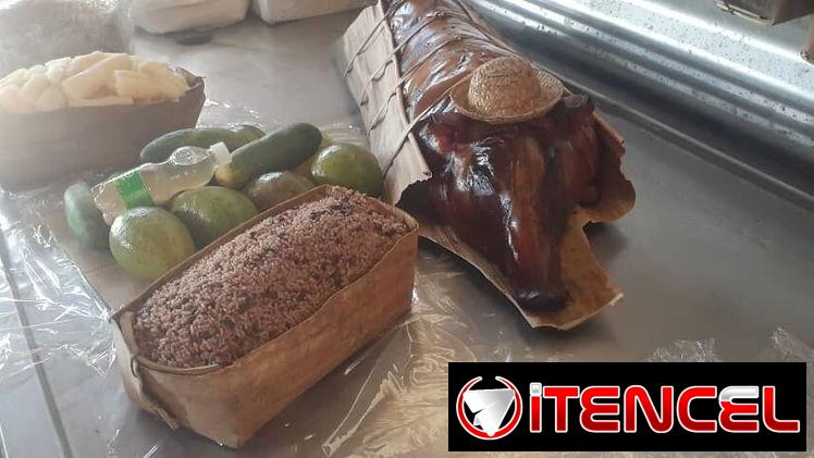 Cerdo asado entero para 30 comensales