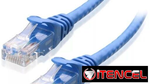Cable de Red UTP CAT 6 RJ45 de 3 Metros Marca EXCEL Color Azul Nuevo Sellado en 2500 CUP