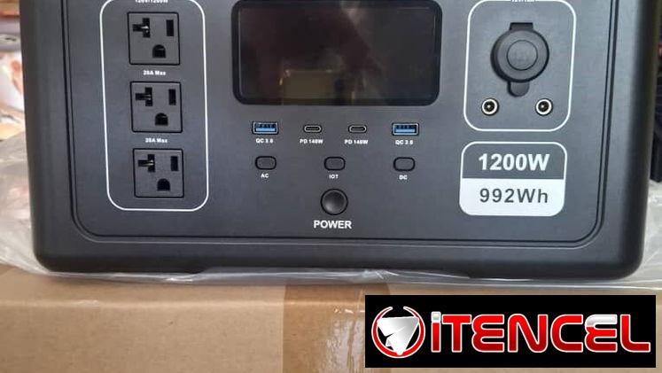 Estacion de energía. OUPES EXODUS 1200 🔋 Capacidad de batería LiFePO4: 992Wh ⚡ Potencia de salida: 1200W. Pico: 3600W