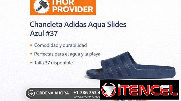 Chancleta Adidas Aqua Slides Azul #37/Thor Provider