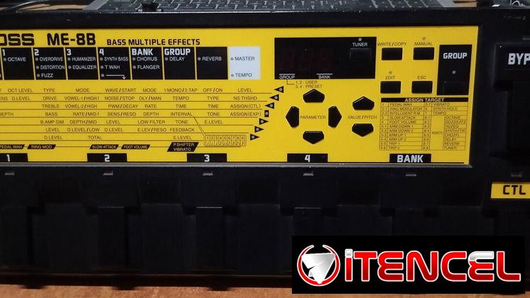 Multiefectos de Bajo BOSS ME-8B 1996-2001 Black and Yellow (Japan)