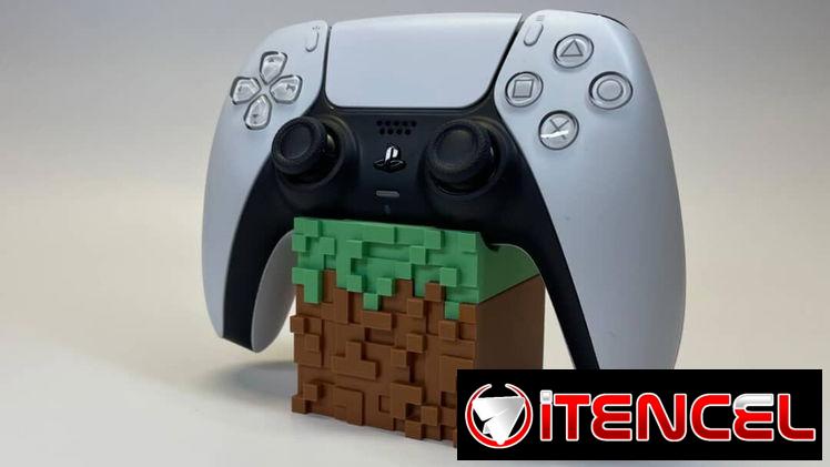 Soporte de Control para PS5 inspirado en Minecraft | Accesorio Gamer en La Habana