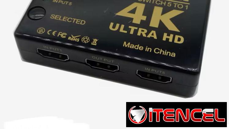 Distribuidor HDMI 5 en 1 Conecte 5 equipos a su televisor por un solo HDMI Con su control remoto!!